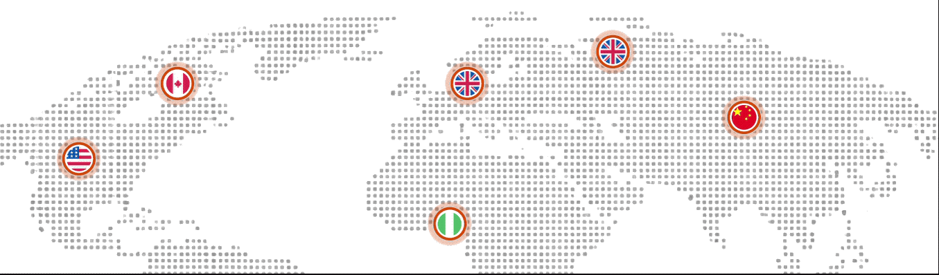 Global currency map